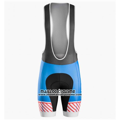 2016 Maillot Ciclismo Trek Bontrager Blanc et Bleu Manches Courtes et Cuissard